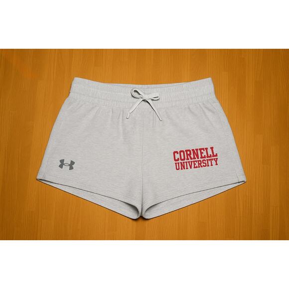 Cornell University Under Armour Athletic Shorts Gray Women’s Medium - Picture 1 of 5